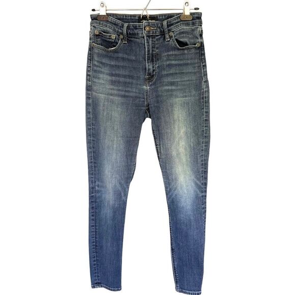 Lucky Brand Bridgette Crop Blue Denim Stretch Skinny Jeans. Pockets. 28. 6. - Picture 1 of 7
